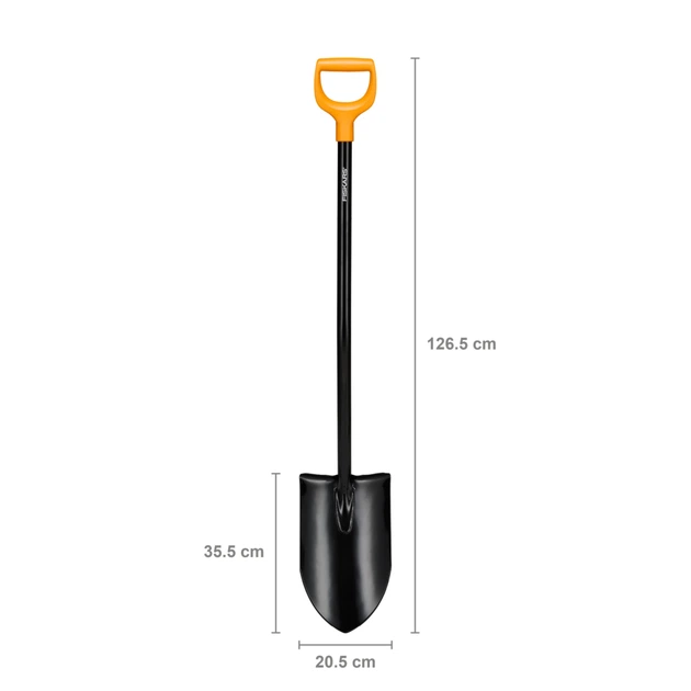 Лопата штыковая удлинённая Fiskars Solid XL 127 см (1067517) - Фото 3 Лопата штыковая удлинённая Fiskars Solid XL 127 см (1067517) - изображение 3