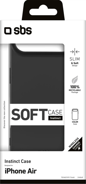Чохол SBS Instinct для Apple iPhone Air Black (TEINSTIP1766K) - зображення 2