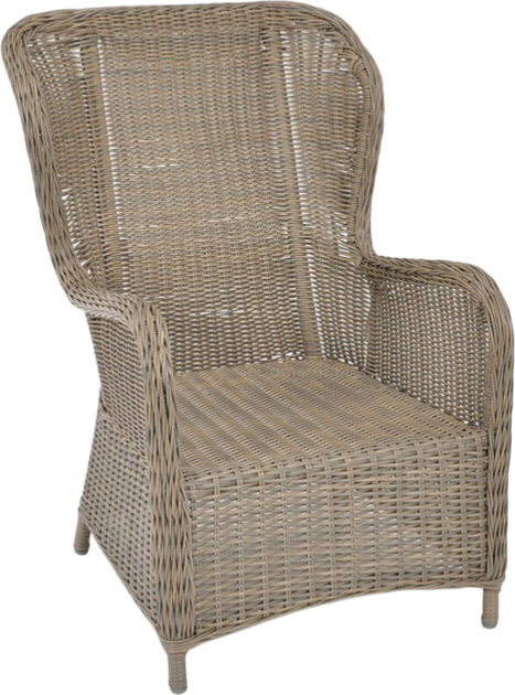 Fotel tarasowy Hedo Sonata z podnóżkiem i poduszkami Szary 100073 (5907184130477) - obraz 2