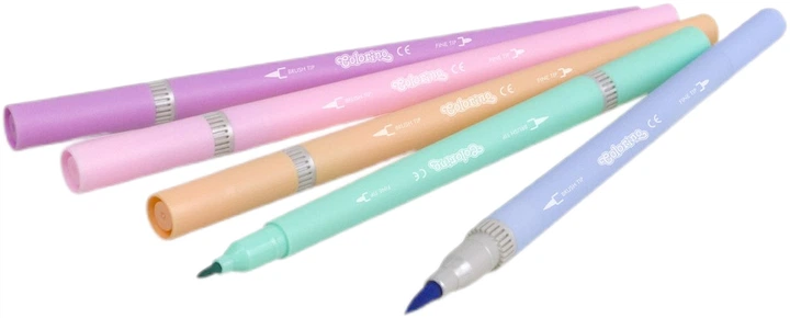 Zestaw flamastrów Colorino Pastel 2 w 1 10 kolorów 10 szt (5907620180875) - obraz 2