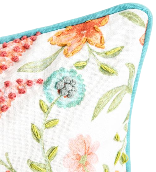 Наволочка Homla Mada прикрашена вишивкою 45x45 см (5906496770357) - зображення 3