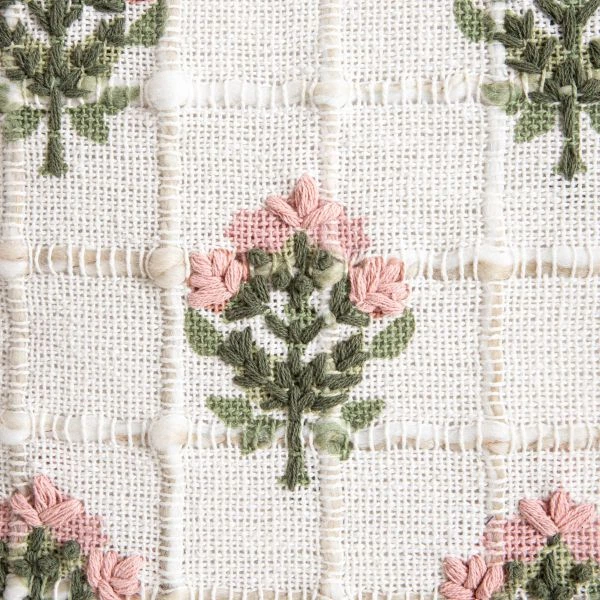 Наволочка Homla Indira з квітковим вишитим орнаментом 45x45 см (5906496770364) - зображення 2