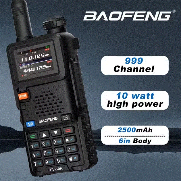 Рация Baofeng UV-5RH 10W зарядка type-c 2 шт - изображение 5