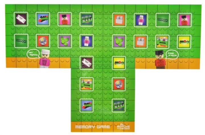 Конструктор блочный qbee Blocs&Steps Железнодорожный Экспресс 3в1 с игрой-ходилкой и мемори 136 дет - изображение 5