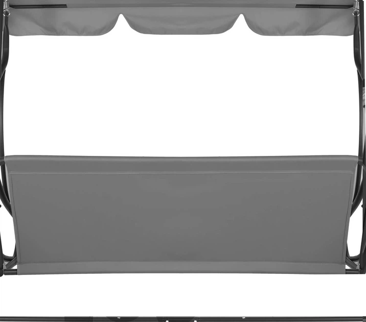 Siedzisko do huśtawki ogrodowej Springos GS1000 160 x 100 cm Szare - obraz 6