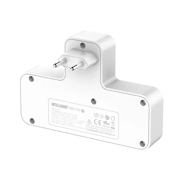 Мережевий перехідник із нічником 20Вт 2USB 1Type-C 2 розетки 100-250V білий LDNIO SC2311 - Фото 7 Мережевий перехідник із нічником 20Вт 2USB 1Type-C 2 розетки 100-250V білий LDNIO SC2311 - зображення 7