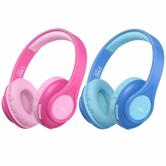 Bluetooth стерео гарнітура 40 мм 300 мАч для дітей XO BE54 Рожевий - Фото 2 Bluetooth стерео гарнітура 40 мм 300 мАч для дітей XO BE54 Рожевий - зображення 2