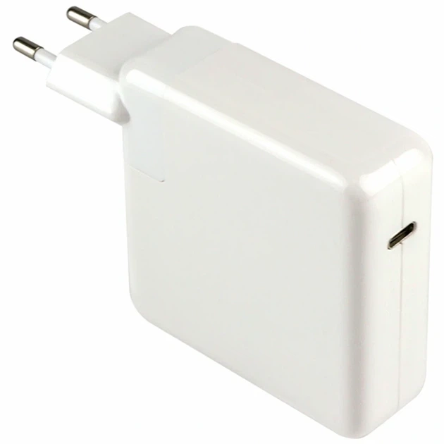 Зарядний пристрій 61W USB-C для MacBook білий полікарбонат 100-240V знімний кабель - Фото 1 Зарядний пристрій 61W USB-C для MacBook білий полікарбонат 100-240V знімний кабель - зображення 1
