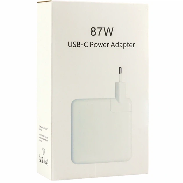 Мережевий зарядний пристрій 87W USB-C для Macbook білий полікарбонат - зображення 2