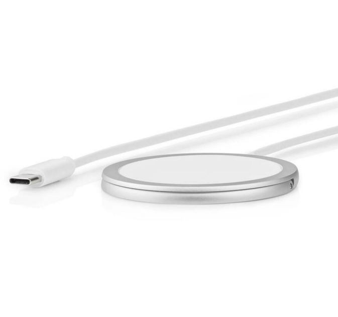 Бездротовий зарядний пристрій MagSafe 25W Type-C білий нейлон для iPhone 12-17 - зображення 6