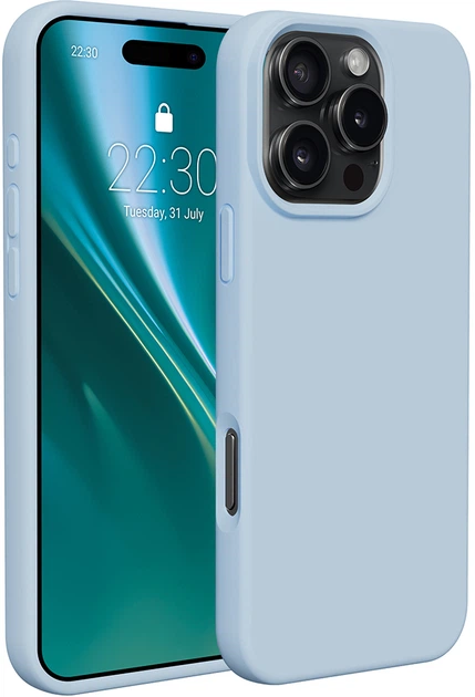 Чохол Etteri Silicone Case  для Apple iPhone 16 Pro Max Light Blue (5900495010469) - зображення 3