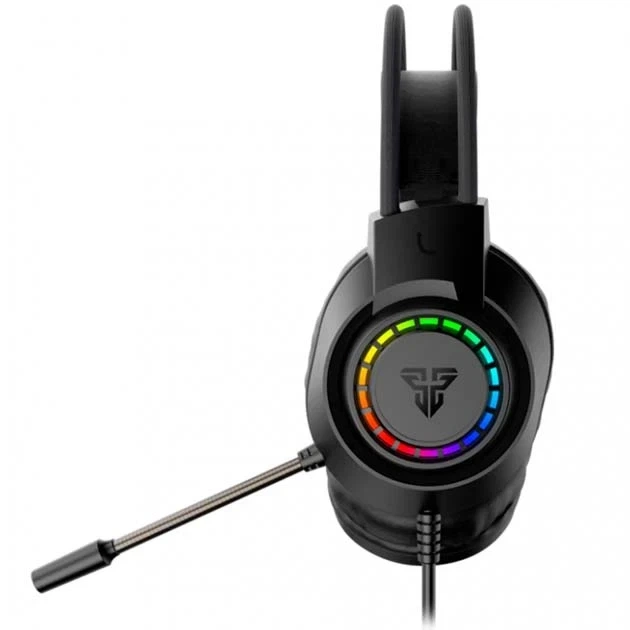 Ігрові навушники Fantech HQ55 Portal 50мм USB 3.5мм чорний з RGB підсвічуванням для геймерів - зображення 4