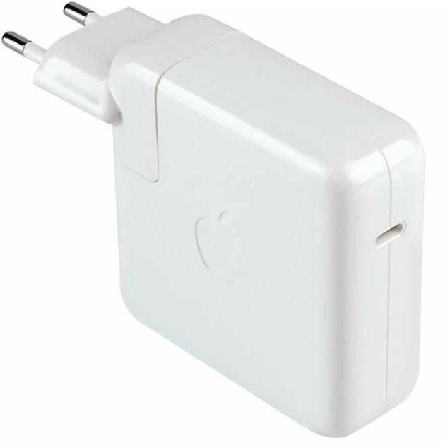 Мережевий зарядний пристрій 87Вт USB-C PD для MacBook білий вогнестійкий полікарбонат 100-240V - Фото 1 Мережевий зарядний пристрій 87Вт USB-C PD для MacBook білий вогнестійкий полікарбонат 100-240V - зображення 1