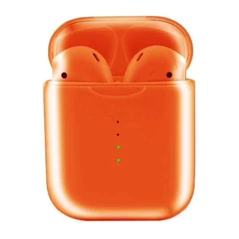 Bluetooth стерео гарнітура V8 TWS помаранчевий пластик 5 годин роботи зарядка Micro-USB кейс для зберігання - Фото 4 Bluetooth стерео гарнітура V8 TWS помаранчевий пластик 5 годин роботи зарядка Micro-USB кейс для зберігання - зображення 4