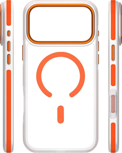 Etui plecki Etteri Icy Mag Case do Apple iPhone 16 Orange (GSM196778) - obraz 4