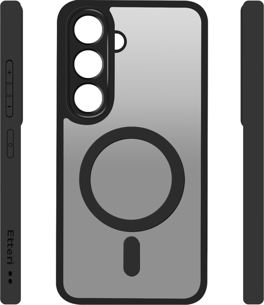 Etui plecki Etteri Icy Mag Case do Samsung Galaxy S26 Ultra Black (GSM274892) - obraz 3