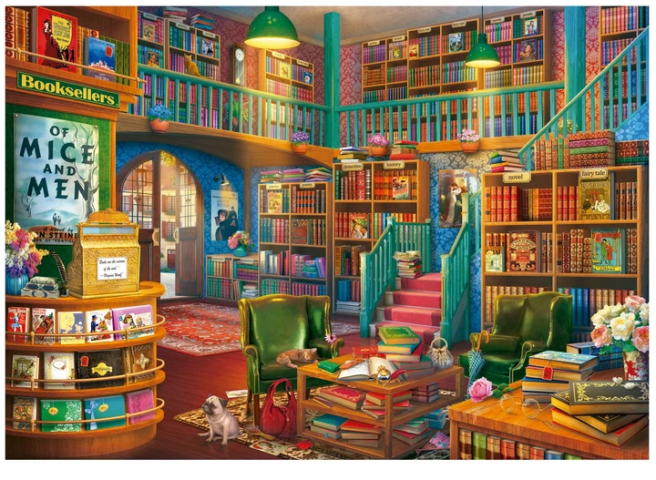 Пазл Educa Бібліотека 1000 елементів 112799 (8412668199255) - зображення 2