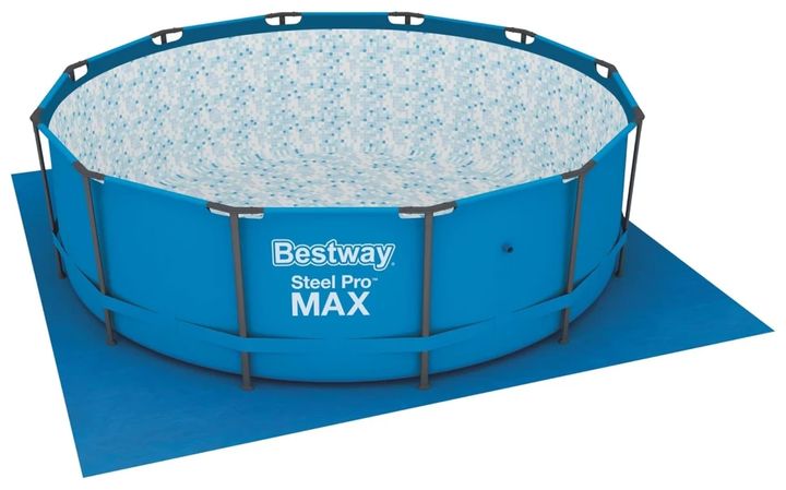 Підстилка для басейна 58002 Bestway Розмір 396*396 см - Фото 1 Підстилка для басейна 58002 Bestway Розмір 396*396 см - зображення 1