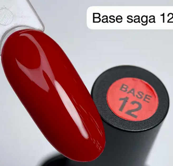 База Saga COLOR BASE №12, 9 мл Червона - зображення 2