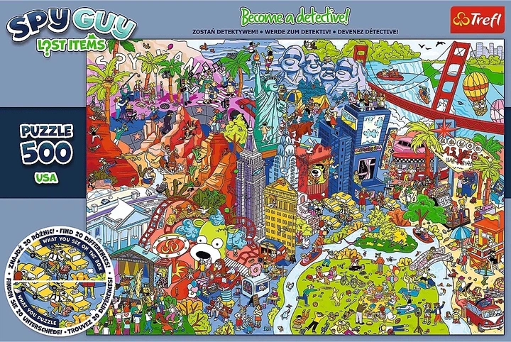 Пазл Trefl Spy Guy Загублені предмети США 500 елементів 37480 (5900511374803) - зображення 2