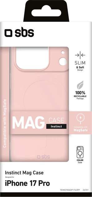 Etui SBS Instinct Mag do Apple iPhone 17 Pro Pink (TEINSTMAGIP1763PP) - obraz 2