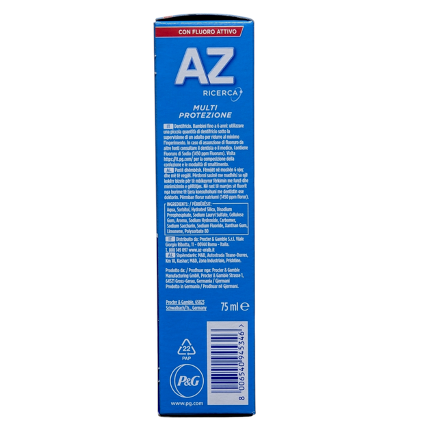 Зубна паста AZ dent.tartar control ml75 - Фото 2 Зубна паста AZ dent.tartar control ml75 - зображення 2