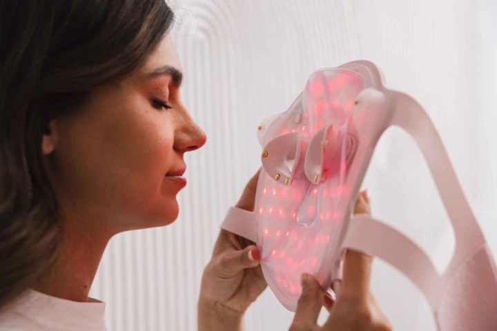 Світлодіодна LED маска для мікрострумової фототерапії Beautifly Aura Glam (5903003702542) - зображення 8