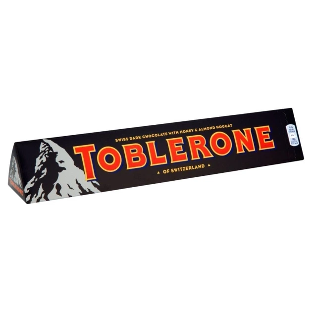 Шоколад Toblerone Dark Chocolate With Honey & Almond Nougat 45 г - Фото 1 Шоколад Toblerone Dark Chocolate With Honey & Almond Nougat 45 г - зображення 1