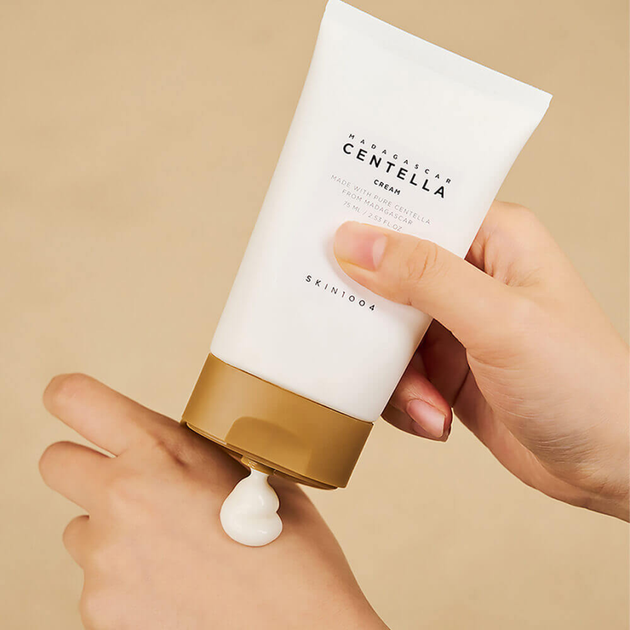 Увлажняющий крем для лица с екстактом центеллы SKIN1004 Madagascar Centella Cream 75 мл - изображение 3