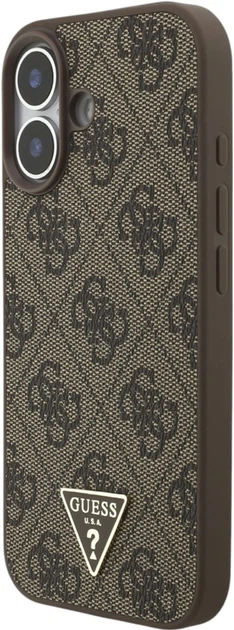 Чохол Guess 4G Strap Triangle Logo MagSafe для Apple iPhone 17 Brown (GUHMP17SP4TSDPPSW) - зображення 2