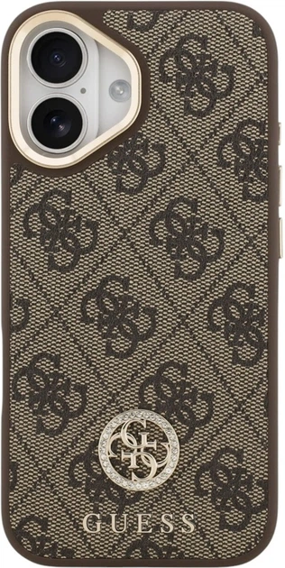 Чохол Guess 4G Strass Logo MagSafe для Apple iPhone 17 Brown (GUHMP17SP4GRMDEW) - зображення 3
