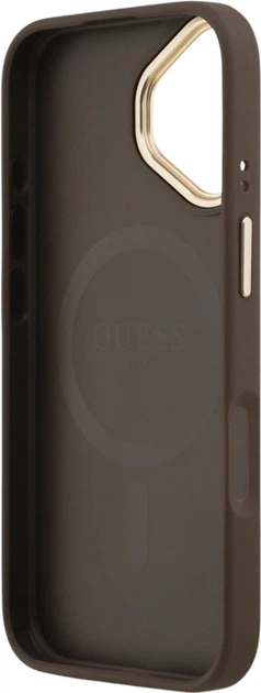 Чохол Guess 4G Strass Logo MagSafe для Apple iPhone 17 Brown (GUHMP17SP4GRMDEW) - зображення 7