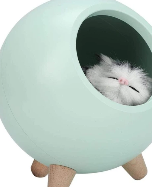 Ночник Спящий кот в зеленом домике - изображение 6