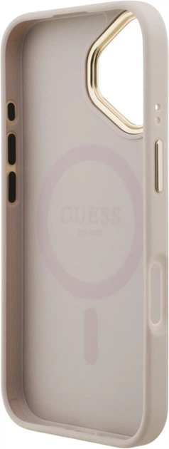 Etui Guess 4G Strass Logo MagSafe do Apple iPhone 17 Pink (GUHMP17SP4GRMDEP) - obraz 7