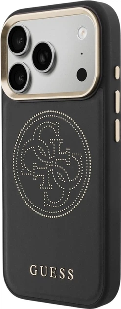 Etui Guess Perforated 4G MagSafe do Apple iPhone 17 Pro Black (GUHMP17L5PG4SRGK) - obraz 2