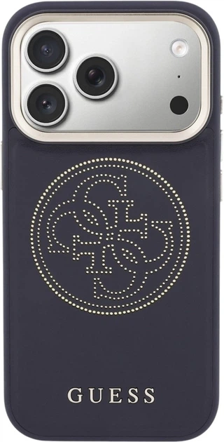 Etui Guess Perforated 4G MagSafe do Apple iPhone 17 Pro Blue (GUHMP17L5PG4SRGB) - obraz 3