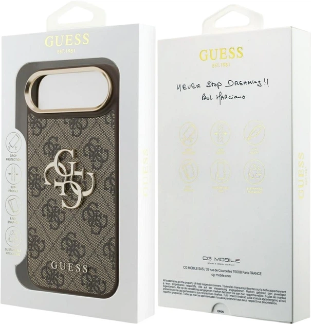 Чохол Guess 4G Big 4G Classic Logo для Apple iPhone Air Brown/Gold (GUHCP17M4GMGCBR) - зображення 8