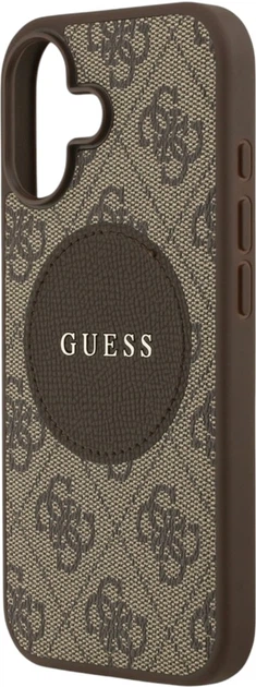 Чохол Guess 4G Circle Classic Logo MagSafe для Apple iPhone 17 Brown (GUHMP17SP4PGRSGW) - зображення 6