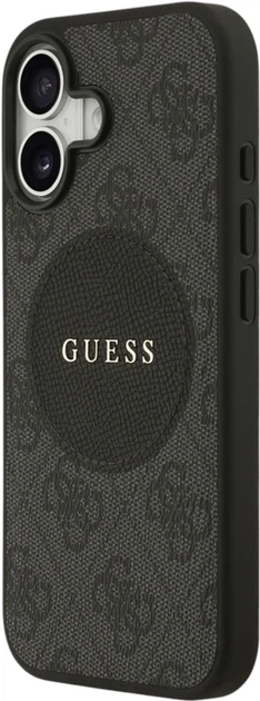 Etui Guess 4G Circle Classic Logo MagSafe do Apple iPhone 17 Black (GUHMP17SP4PGRSGK) - obraz 2