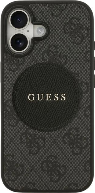 Etui Guess 4G Circle Classic Logo MagSafe do Apple iPhone 17 Black (GUHMP17SP4PGRSGK) - obraz 3