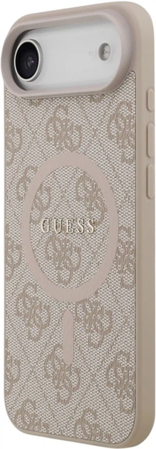 Etui Guess 4G Ring Classic Logo MagSafe do Apple iPhone Air Pink (GUHMP17MG4GFRP) - obraz 2