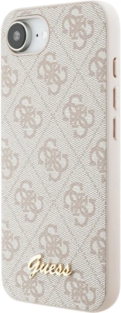 Чохол Guess 4G Script Logo MagSafe для Apple iPhone 16e/17e Pink (GUHMPSE4HG4SHP) - зображення 2