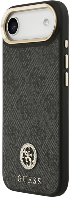 Etui Guess 4G Strass Logo MagSafe do Apple iPhone Air Black (GUHMP17MP4GRMDEK) - obraz 2