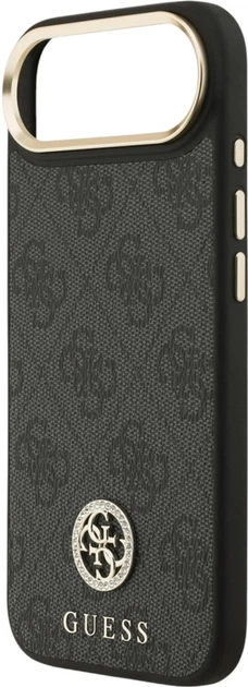 Etui Guess 4G Strass Logo MagSafe do Apple iPhone Air Black (GUHMP17MP4GRMDEK) - obraz 6