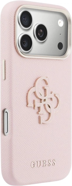 Чохол Guess FW Resin Logo для Apple iPhone 17 Pro Max Pink (GUHCP17X5PS4RGGP) - зображення 4