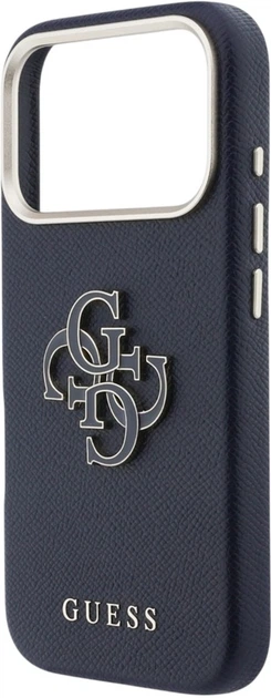 Etui Guess FW Resin Logo do Apple iPhone 17 Pro Max Blue (GUHCP17X5PS4RGGB) - obraz 6