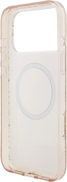 Etui Guess IML Flowers Electro Pearl Strap MagSafe do Apple iPhone 17 Pro Pink (GUHMP17LHCPOFPP) - obraz 6