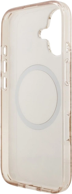 Чохол Guess IML Flowers Electro Pearl Strap MagSafe для Apple iPhone 17 Pink (GUHMP17SHCPOFPP) - зображення 6