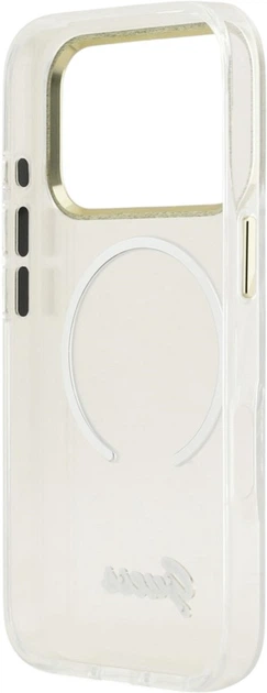 Etui Guess IML Gradient Script Metal MagSafe do Apple iPhone 17 Pro White (GUHMP17L5HTGMCSH) - obraz 7