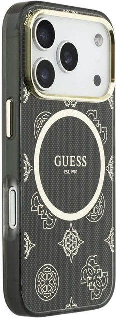 Чохол Guess IML Peony Dot MagSafe для Apple iPhone 17 Pro Black (GUHMP17L5HPOEDK) - зображення 4